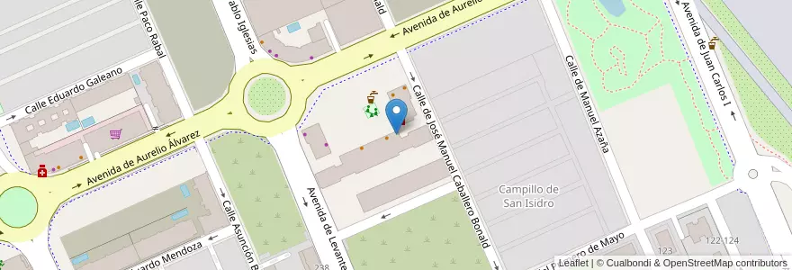 Mapa de ubicacion de Helia's (centro de estudios) en Spanien, Autonome Gemeinschaft Madrid, Autonome Gemeinschaft Madrid, Cuenca Del Henares, Rivas-Vaciamadrid.
