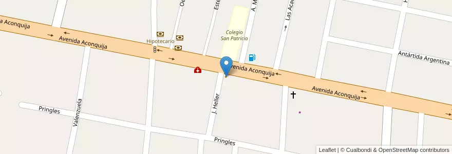 Mapa de ubicacion de Heller en Arjantin, Tucumán, Departamento Yerba Buena, Yerba Buena.