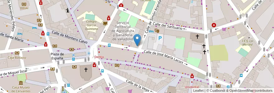 Mapa de ubicacion de Hello! Escuela de Idiomas en Spanien, Kastilien Und León, Valladolid, Valladolid.