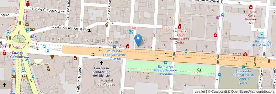 Mapa de ubicacion de Hello Sushi en اسپانیا, بخش خودمختار مادرید, بخش خودمختار مادرید, Área Metropolitana De Madrid Y Corredor Del Henares, مادرید.