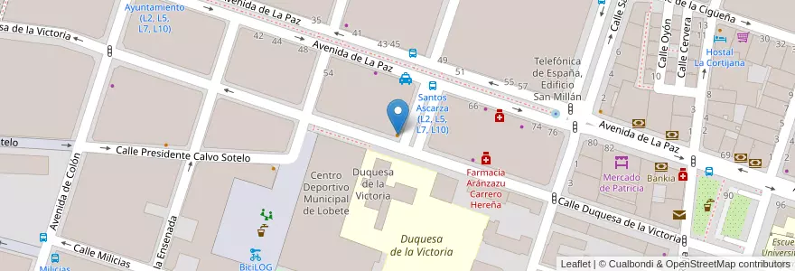 Mapa de ubicacion de Hello en إسبانيا, لا ريوخا, لا ريوخا, لوغرونيو.