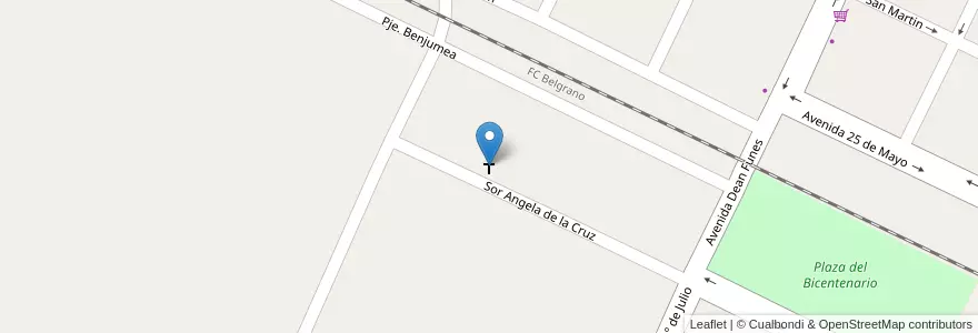 Mapa de ubicacion de Hermanas de la Cruz en Argentinien, Santiago Del Estero, Departamento Copo.