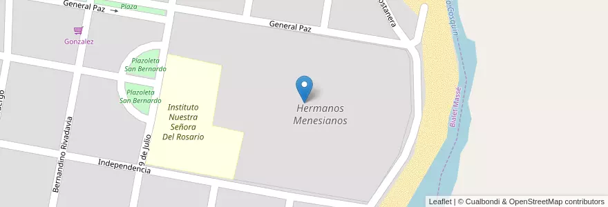 Mapa de ubicacion de Hermanos Menesianos en Argentine, Córdoba, Departamento Punilla, Municipio De Bialet Massé.