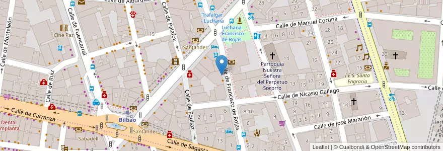 Mapa de ubicacion de Héroe Café Espectáculo en 스페인, Comunidad De Madrid, Comunidad De Madrid, Área Metropolitana De Madrid Y Corredor Del Henares, 마드리드.
