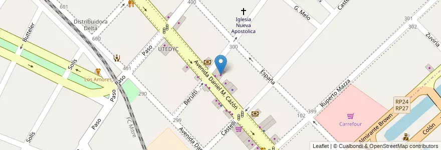 Mapa de ubicacion de Herrajes Tigre en Arjantin, Buenos Aires, Partido De San Fernando, Tigre.