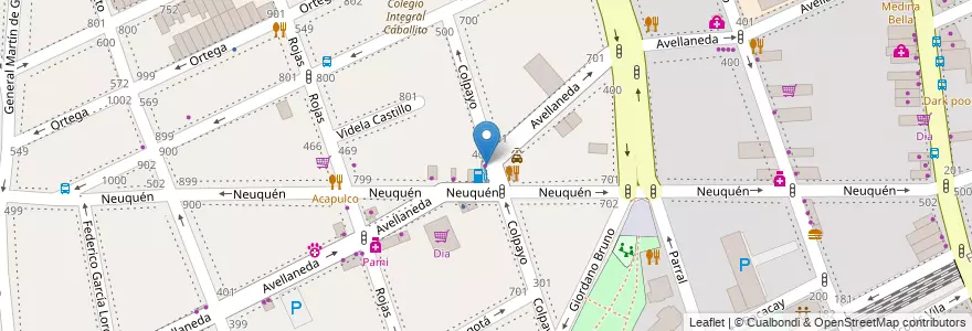 Mapa de ubicacion de HG Motores, Caballito en Argentinië, Ciudad Autónoma De Buenos Aires, Buenos Aires, Comuna 6.