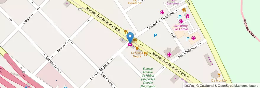 Mapa de ubicacion de Hidalgo en アルゼンチン, ブエノスアイレス州, Partido De San Isidro, Boulogne Sur Mer.
