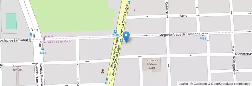 Mapa de ubicacion de Hidráulica Avenida en Argentina, Santa Fe, Departamento Rosario, Municipio De Rosario, Rosário.