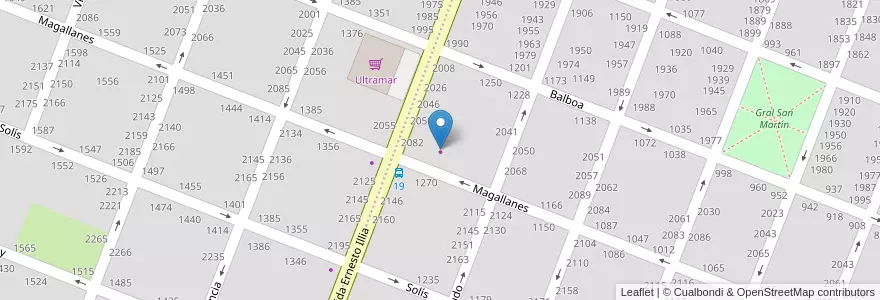 Mapa de ubicacion de Hierromad en Argentinië, Buenos Aires, Partido De Pergamino.