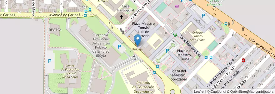 Mapa de ubicacion de Hilario Goyenechea (Barrio San José) en España, Castilla Y León, Salamanca, Campo De Salamanca, Salamanca.
