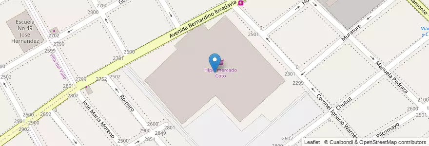 Mapa de ubicacion de Hipermercado Coto en Argentine, Province De Buenos Aires, Partido De Lanús, Lanús Oeste.