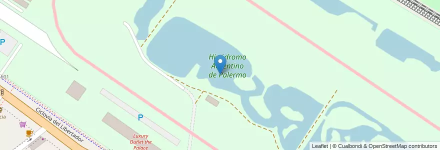 Mapa de ubicacion de Hipódromo Argentino de Palermo, Palermo en アルゼンチン, Ciudad Autónoma De Buenos Aires, ブエノスアイレス, Comuna 14.