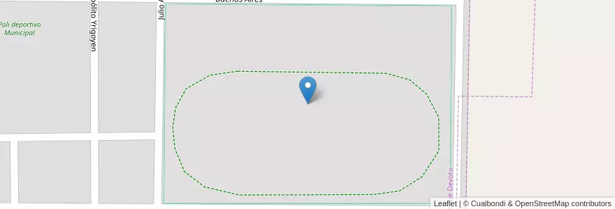 Mapa de ubicacion de Hipodromo de Devoto en Аргентина, Кордова, Departamento San Justo, Pedanía Juárez Celman, Municipio De Devoto, Devoto.