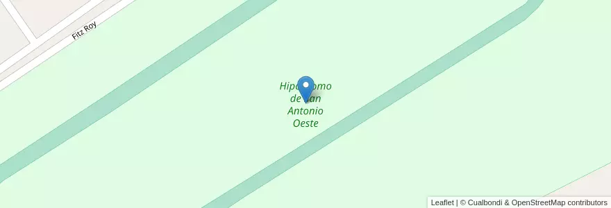 Mapa de ubicacion de Hipódromo de San Antonio Oeste en 阿根廷, 内格罗河省, Departamento San Antonio, San Antonio Oeste.