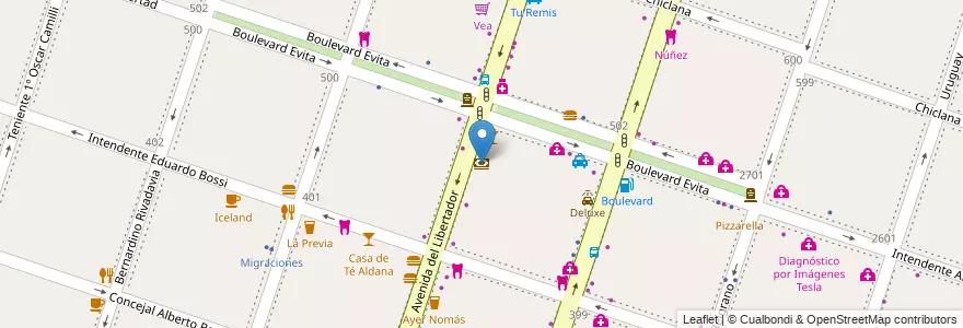 Mapa de ubicacion de Hipotecario en Arjantin, Buenos Aires, Partido De Moreno, Moreno.
