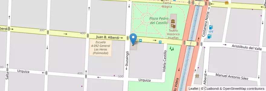 Mapa de ubicacion de Hogar de Ancianos San Vicente de Paul en آرژانتین, شیلی, Mendoza, Departamento Capital, Ciudad De Mendoza, Sección 3ª Parque O'Higgins.