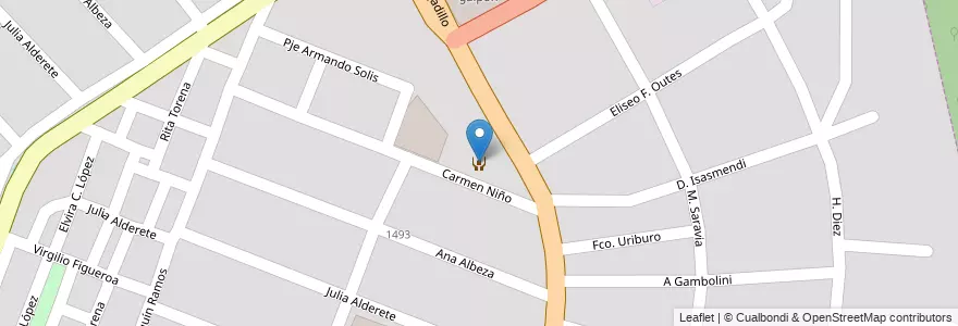 Mapa de ubicacion de Hogar de Ancianos Santa Ana en Argentinien, Salta, Capital, Municipio De Salta, Salta.