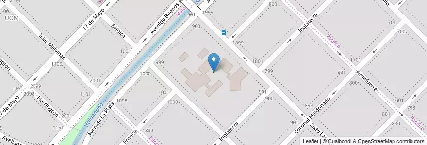 Mapa de ubicacion de Hogar del Anciano en Arjantin, Buenos Aires, Partido De Bahía Blanca, Bahía Blanca.