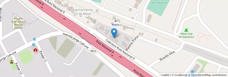 Mapa de ubicacion de HOGAR DEL SOL en 阿根廷, Jujuy, Departamento Doctor Manuel Belgrano, Municipio De Yala.
