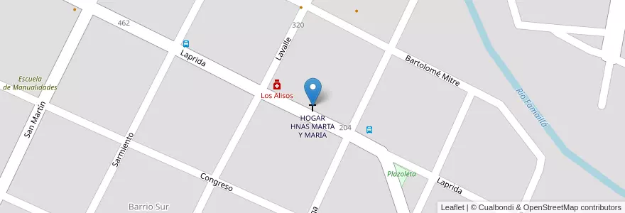 Mapa de ubicacion de HOGAR HNAS MARTA Y MARIA en Argentine, Tucumán, Departamento Famaillá, Municipio De Famaillá, Famaillá.