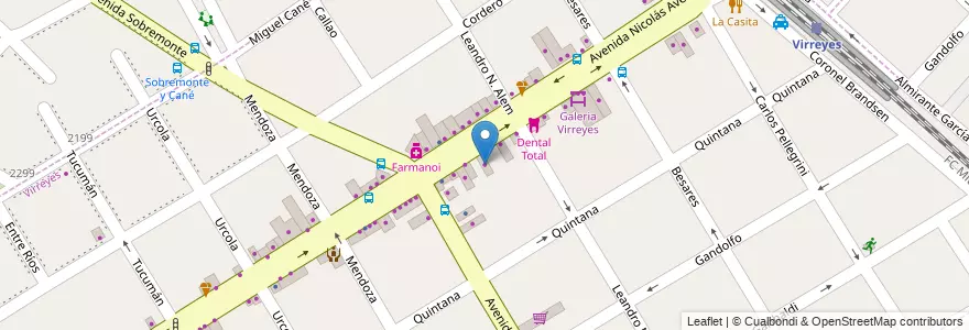 Mapa de ubicacion de Hogar Victor en Arjantin, Buenos Aires, Partido De San Fernando, Victoria.