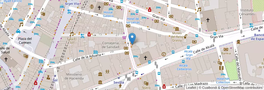 Mapa de ubicacion de Hojaldrería en 西班牙, Comunidad De Madrid, Comunidad De Madrid, Área Metropolitana De Madrid Y Corredor Del Henares, Madrid.