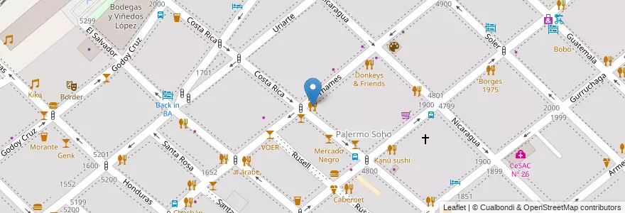 Mapa de ubicacion de hola jacoba, Palermo en Argentinien, Ciudad Autónoma De Buenos Aires, Buenos Aires.