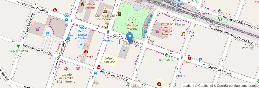 Mapa de ubicacion de Hola Loco en آرژانتین, استان بوئنوس آیرس, Partido De Moreno, Moreno.