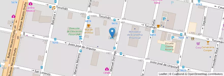 Mapa de ubicacion de Holiday Inn en 아르헨티나, Santa Fe, Departamento Rosario, Municipio De Rosario, 로사리오.