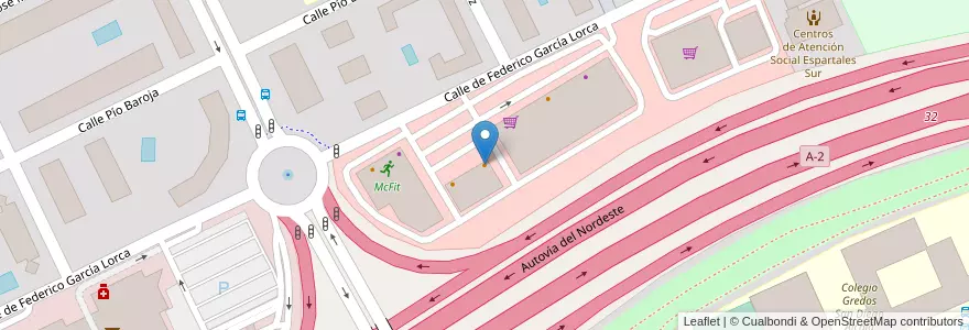 Mapa de ubicacion de Hollywood Foster en スペイン, マドリード州, Comunidad De Madrid, Área Metropolitana De Madrid Y Corredor Del Henares, Alcalá De Henares.