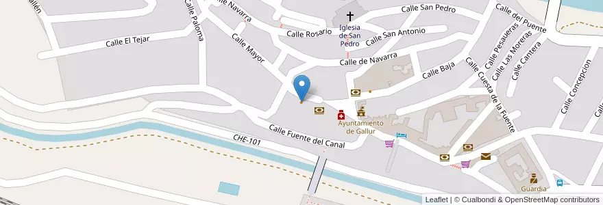 Mapa de ubicacion de Hollywood en إسبانيا, أرغون, سرقسطة, Ribera Alta Del Ebro, Gallur.