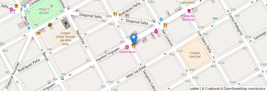 Mapa de ubicacion de Holzhacker en 阿根廷, 布宜诺斯艾利斯省, Partido De San Isidro, Martínez.
