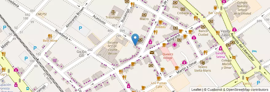 Mapa de ubicacion de Home Burger en Argentina, Buenos Aires, Partido De San Isidro, San Isidro.