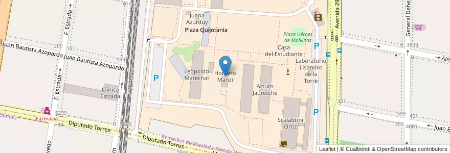 Mapa de ubicacion de Homero Manzi en Argentina, Buenos Aires, Partido De Lanús, Remedios De Escalada.