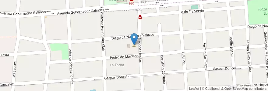 Mapa de ubicacion de HoneyKids Salón de Eventos en 아르헨티나, Catamarca, Departamento Capital, Municipio De San Fernando Del Valle De Catamarca, San Fernando Del Valle De Catamarca.