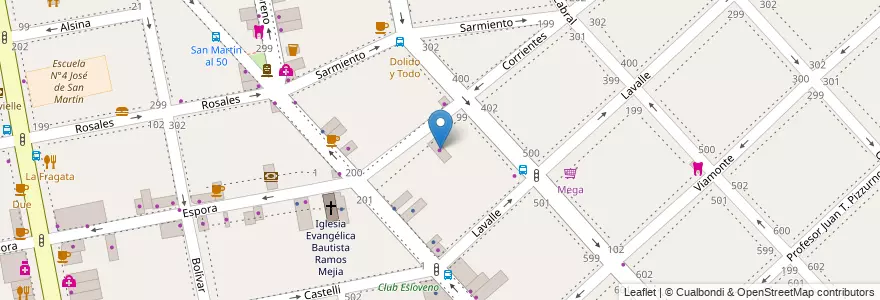 Mapa de ubicacion de Honky Tonk en Argentinië, Buenos Aires, Partido De La Matanza, Ramos Mejía.