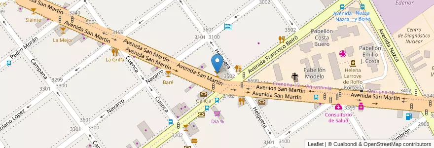 Mapa de ubicacion de Hope, Agronomia en Argentinien, Ciudad Autónoma De Buenos Aires, Buenos Aires, Comuna 11.