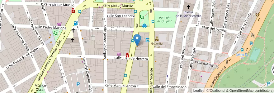 Mapa de ubicacion de Horchatería Azul en Испания, Валенсия, Аликанте, Алаканти, Аликанте.