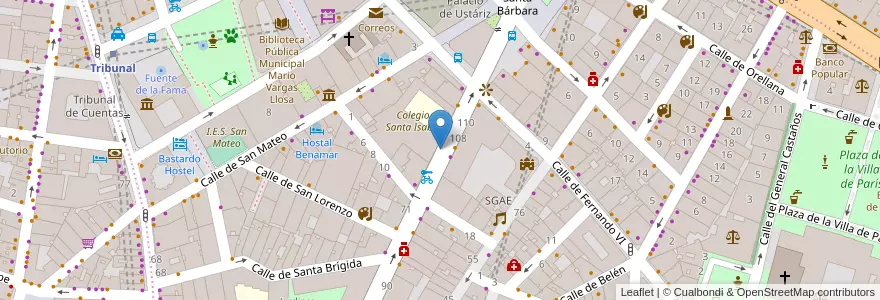 Mapa de ubicacion de HORTALEZA, CALLE, DE,77 en スペイン, マドリード州, Comunidad De Madrid, Área Metropolitana De Madrid Y Corredor Del Henares, Madrid.