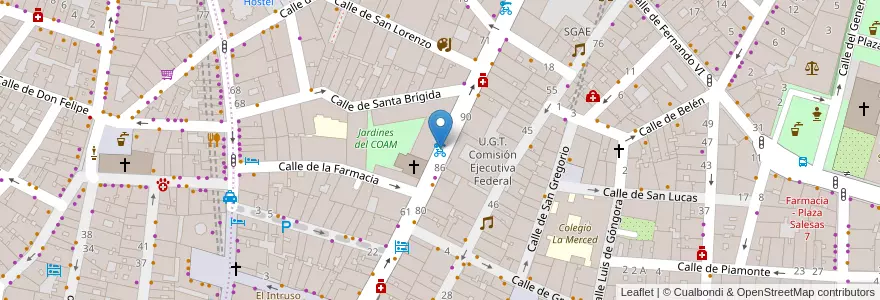Mapa de ubicacion de Hortaleza - Colegio de Arquitectos en Испания, Мадрид, Мадрид, Área Metropolitana De Madrid Y Corredor Del Henares, Мадрид.