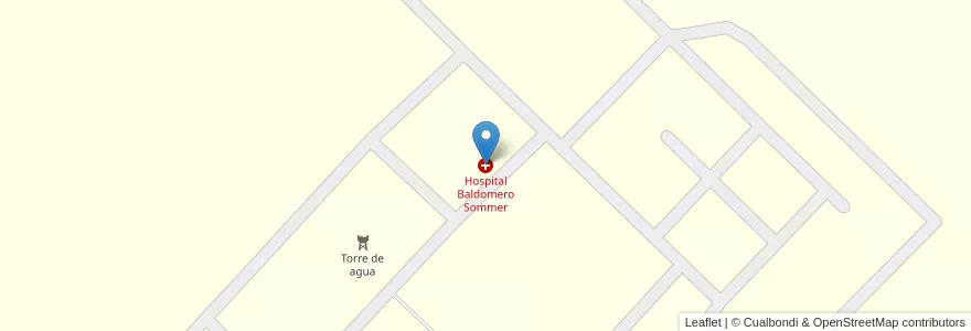 Mapa de ubicacion de Hospital Baldomero Sommer en Argentina, Provincia Di Buenos Aires, Partido De General Rodríguez.
