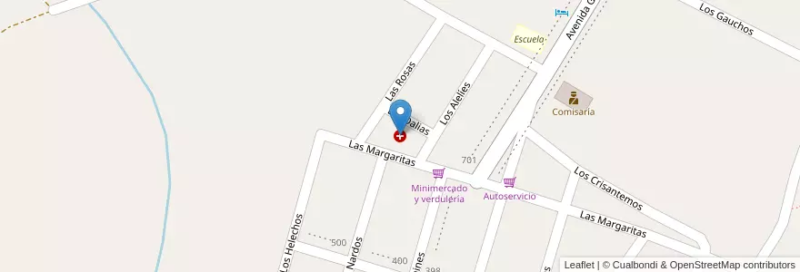 Mapa de ubicacion de Hospital Base Enfermera Corina Adela Bustamante en Arjantin, Salta, La Caldera, Municipio De La Caldera, La Caldera.