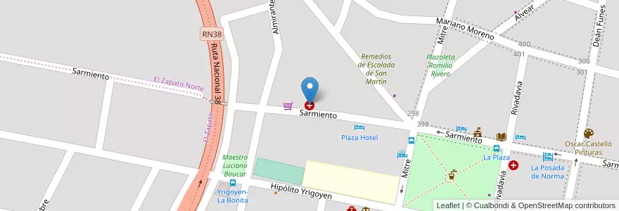Mapa de ubicacion de Hospital Capilla del Monte en 阿根廷, Córdoba, Departamento Punilla, Pedanía Dolores, Municipio De Capilla Del Monte, Capilla Del Monte.