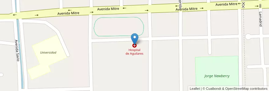 Mapa de ubicacion de Hospital de Aguilares en آرژانتین, Tucumán, Departamento Río Chico, Aguilares, Municipio De Aguilares.