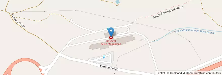 Mapa de ubicacion de Hospital de La Magdalena en 西班牙, Comunitat Valenciana, Castelló / Castellón, La Plana Alta, Castelló De La Plana.