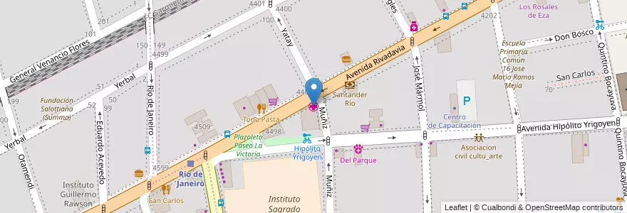 Mapa de ubicacion de Hospital de Odontología José Dueñas, Almagro en アルゼンチン, Ciudad Autónoma De Buenos Aires, Comuna 5, ブエノスアイレス.