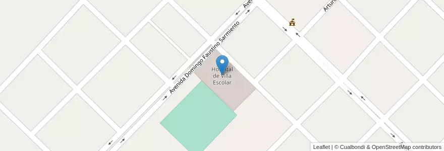 Mapa de ubicacion de Hospital de Villa Escolar en Arjantin, Formosa, Departamento Laishi, Municipio De Villa Escolar.