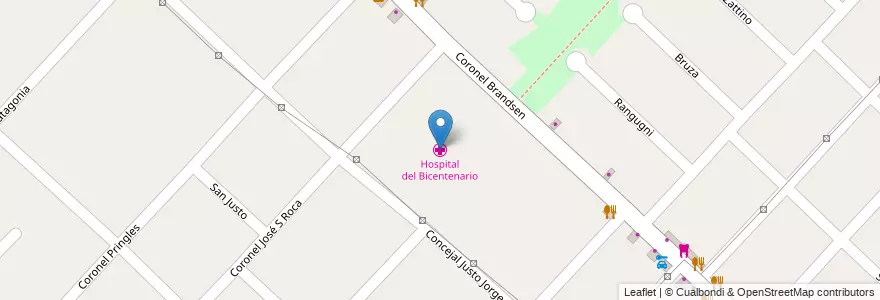 Mapa de ubicacion de Hospital del Bicentenario en Argentinië, Buenos Aires, Partido De Ituzaingó, Ituzaingó.