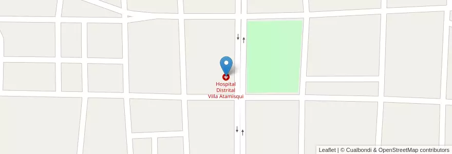Mapa de ubicacion de Hospital Distrital Villa Atamisqui en الأرجنتين, Santiago Del Estero, Departamento Atamisqui.