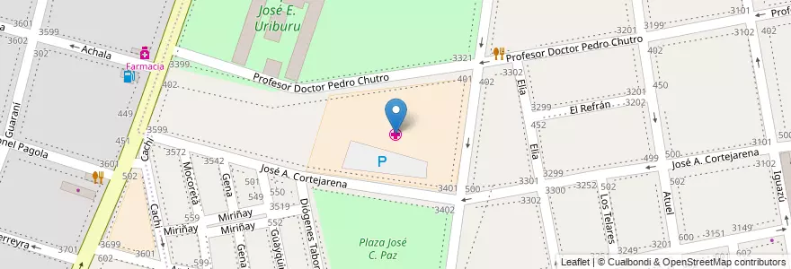 Mapa de ubicacion de Hospital Doctor Penna, Parque Patricios en Argentinien, Ciudad Autónoma De Buenos Aires, Comuna 4, Buenos Aires.